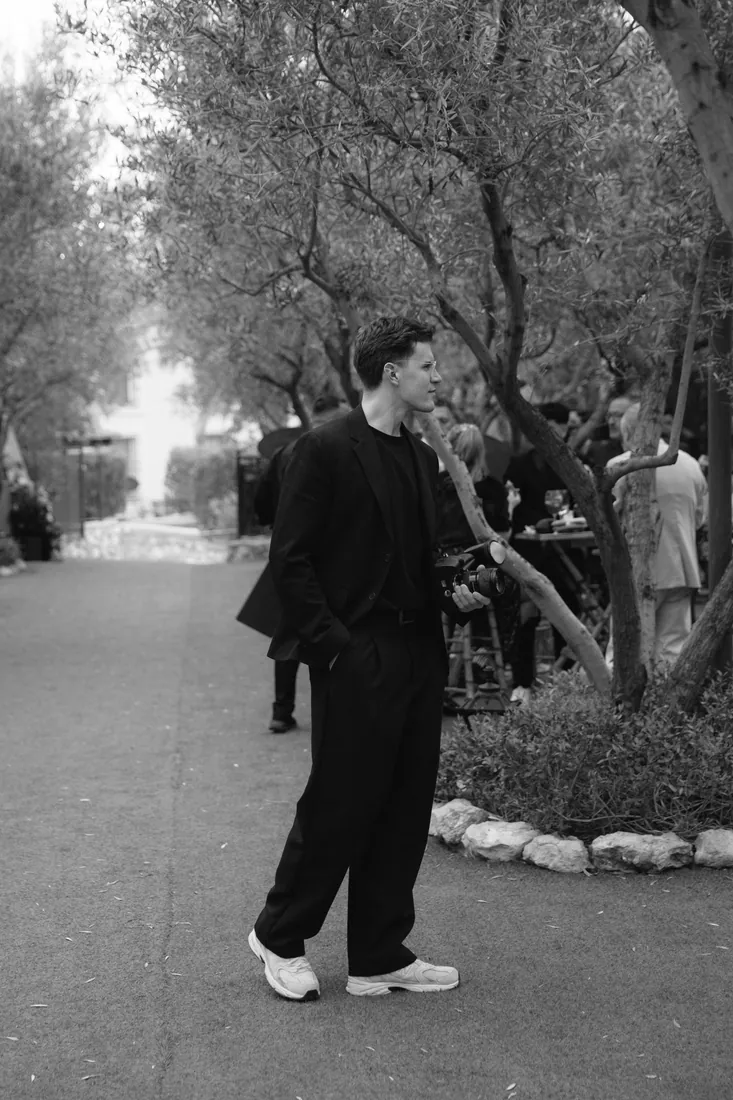 Luis López trabajando en una boda